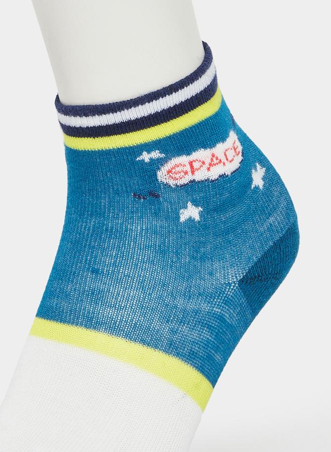 Styli Pack of 5 - Printed Ankle Socks - Image 5